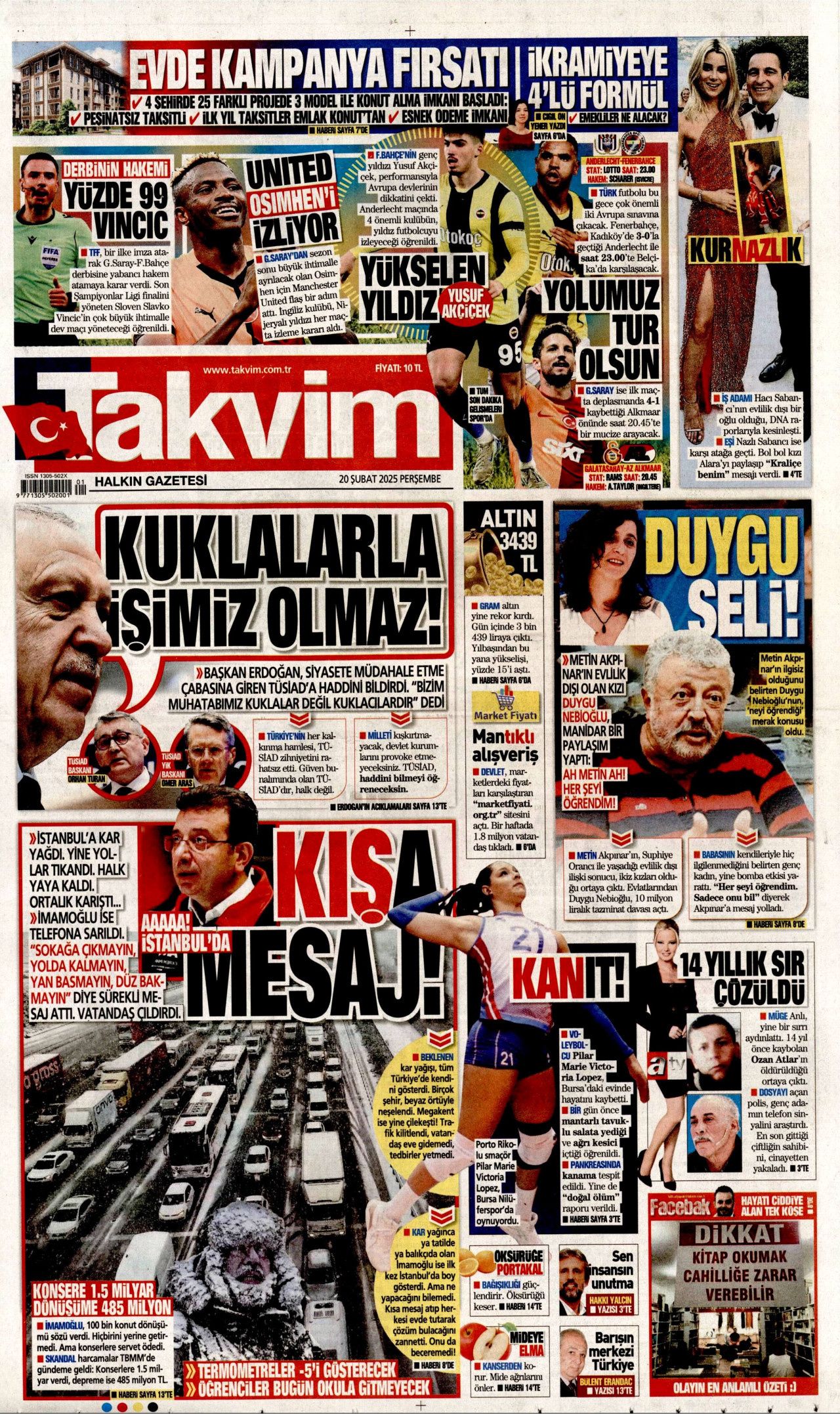 "Türkiye, TÜSİAD'ın tapulu malı değil! Yeni Türkiye'de haddini bileceksin" İşte günün gazete manşetleri... 5
