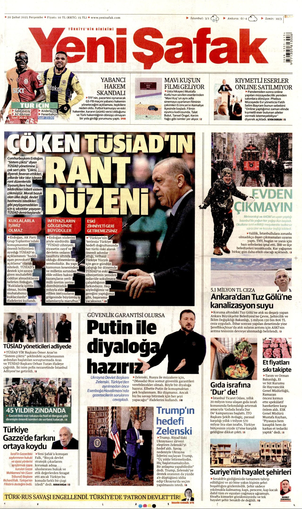 "Türkiye, TÜSİAD'ın tapulu malı değil! Yeni Türkiye'de haddini bileceksin" İşte günün gazete manşetleri... 4
