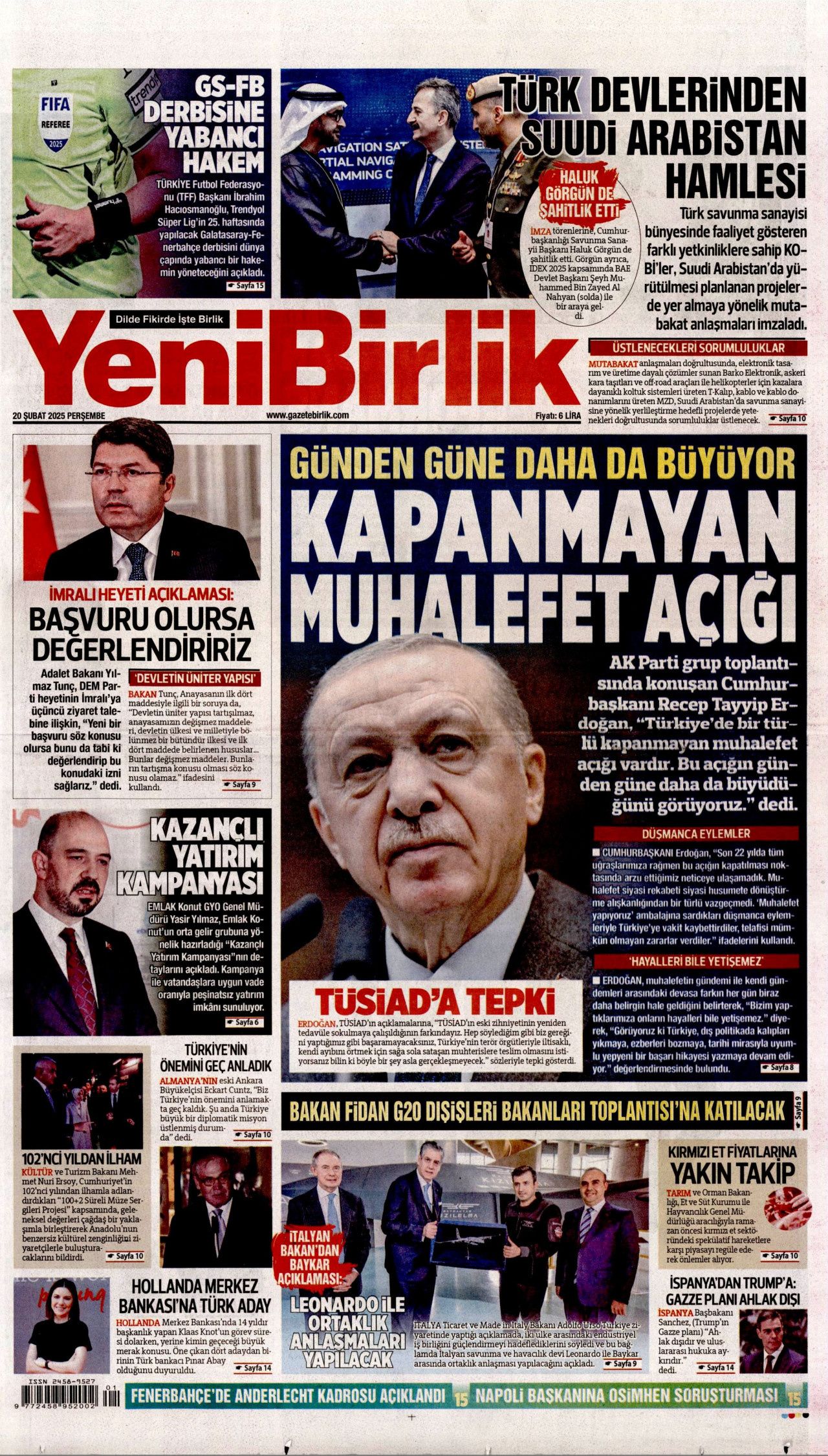 "Türkiye, TÜSİAD'ın tapulu malı değil! Yeni Türkiye'de haddini bileceksin" İşte günün gazete manşetleri... 15