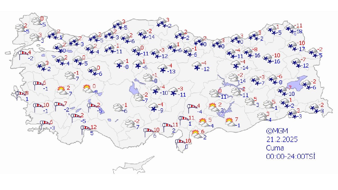 21 Şubat 2025 yurt geneli hava durumu tahminleri geldi! İstanbul başta olmak üzere yurdun kuzeyinde yağışa dikkat! 1