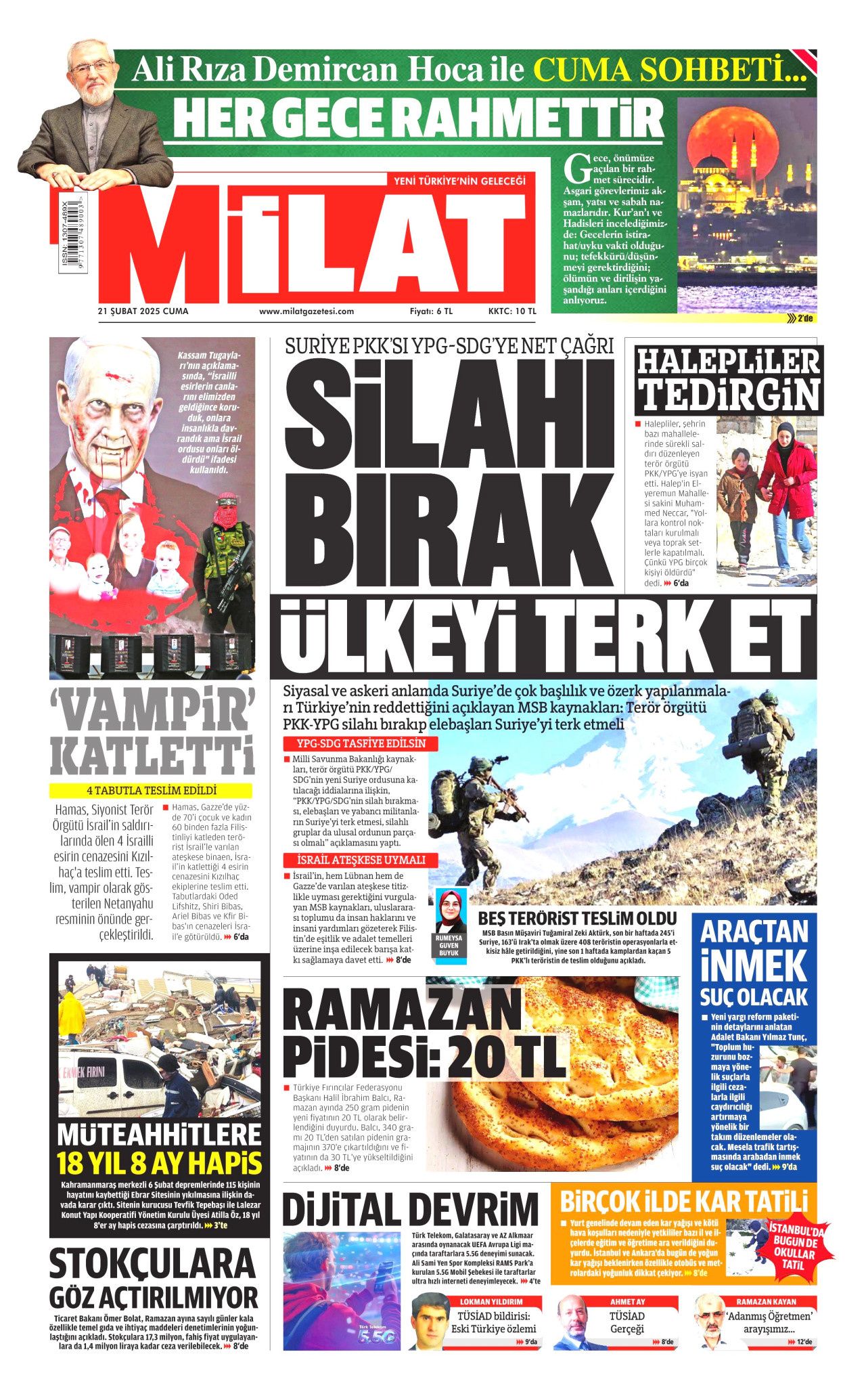 Trump bir ayda kral oldu! Dünya şaşkınlıkla izliyor: Şaka mı yoksa niyet beyanı mı? İşte 21 Şubat Cuma Hürriyet, Milliyet, Sabah, Takvim, Cumhuriyet, Yenişafak, Sözcü gazete manşetleri... 15