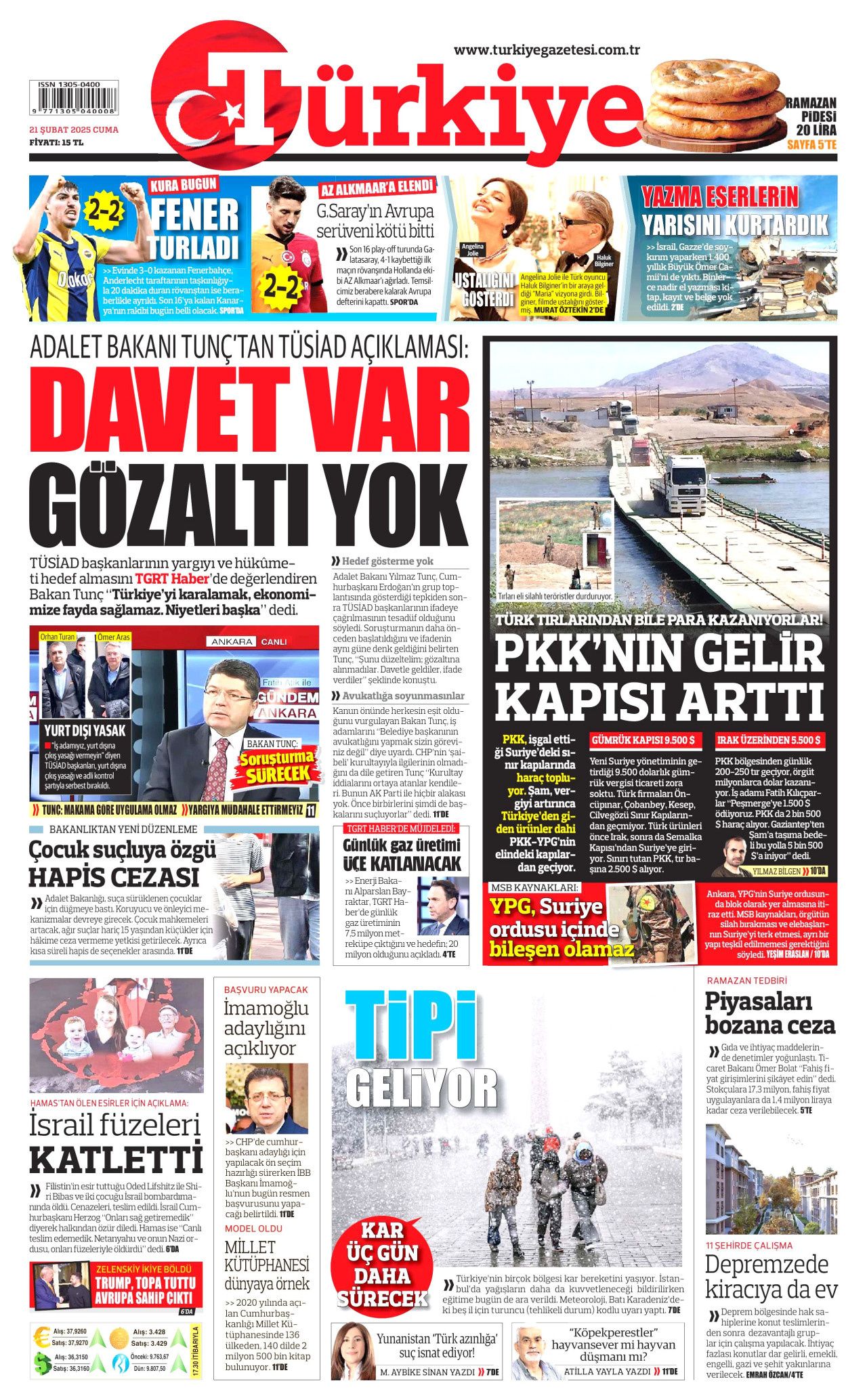 Trump bir ayda kral oldu! Dünya şaşkınlıkla izliyor: Şaka mı yoksa niyet beyanı mı? İşte 21 Şubat Cuma Hürriyet, Milliyet, Sabah, Takvim, Cumhuriyet, Yenişafak, Sözcü gazete manşetleri... 3
