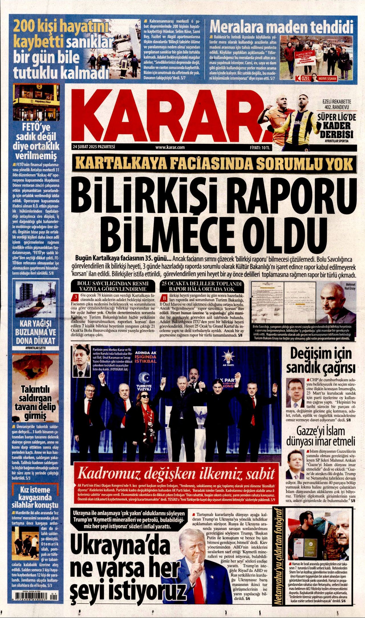 "Ya terör ya demokrasi! Yürüyüşümüzü kimse durduramaz!" Tarihi kongreyi hangi gazete nasıl gördü? Bugünün Hürriyet, Milliyet, Sabah, Takvim, Yeni Şafak, Cumhuriyet, Sözcü gazete manşetleri... 10