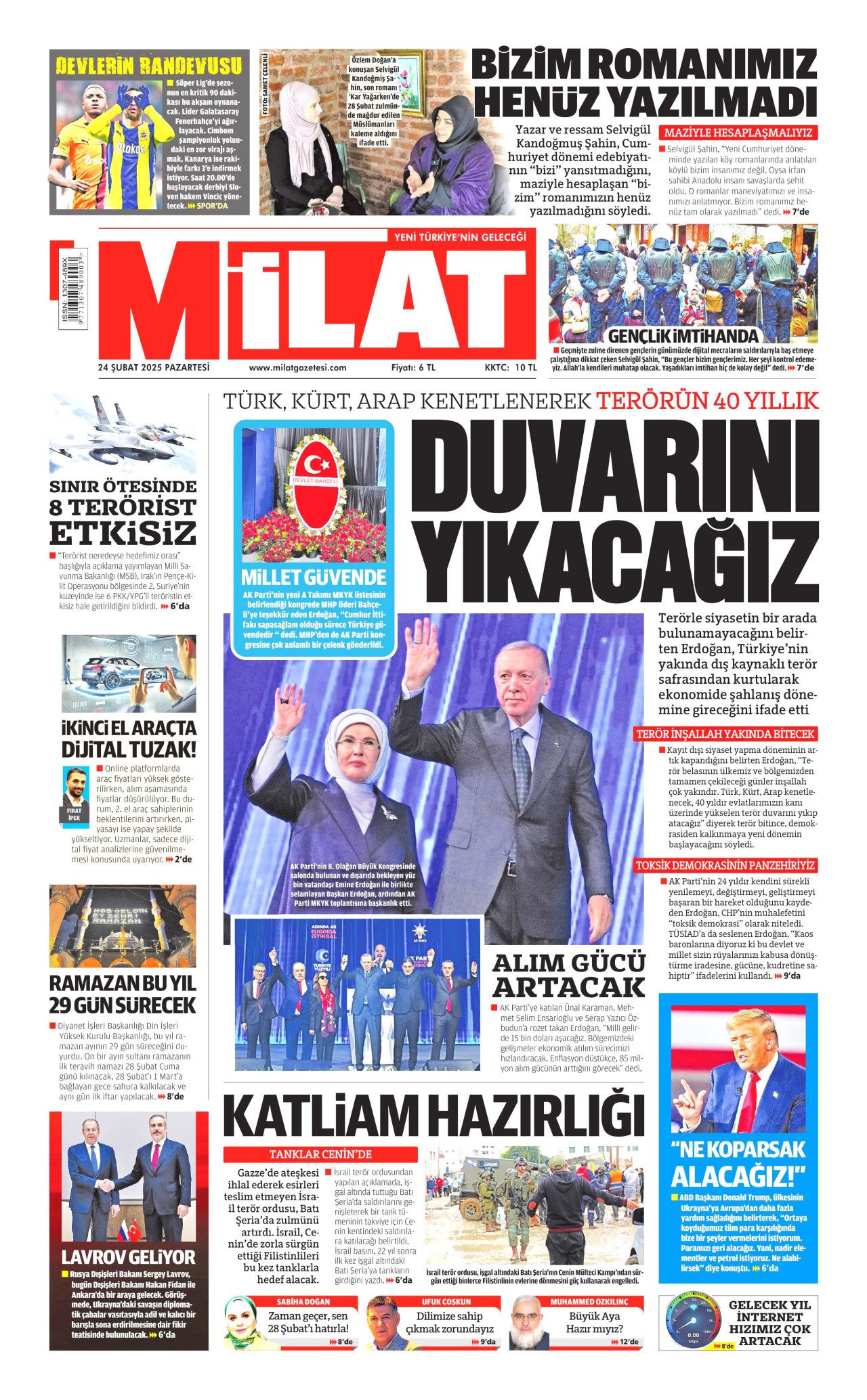 "Ya terör ya demokrasi! Yürüyüşümüzü kimse durduramaz!" Tarihi kongreyi hangi gazete nasıl gördü? Bugünün Hürriyet, Milliyet, Sabah, Takvim, Yeni Şafak, Cumhuriyet, Sözcü gazete manşetleri... 15