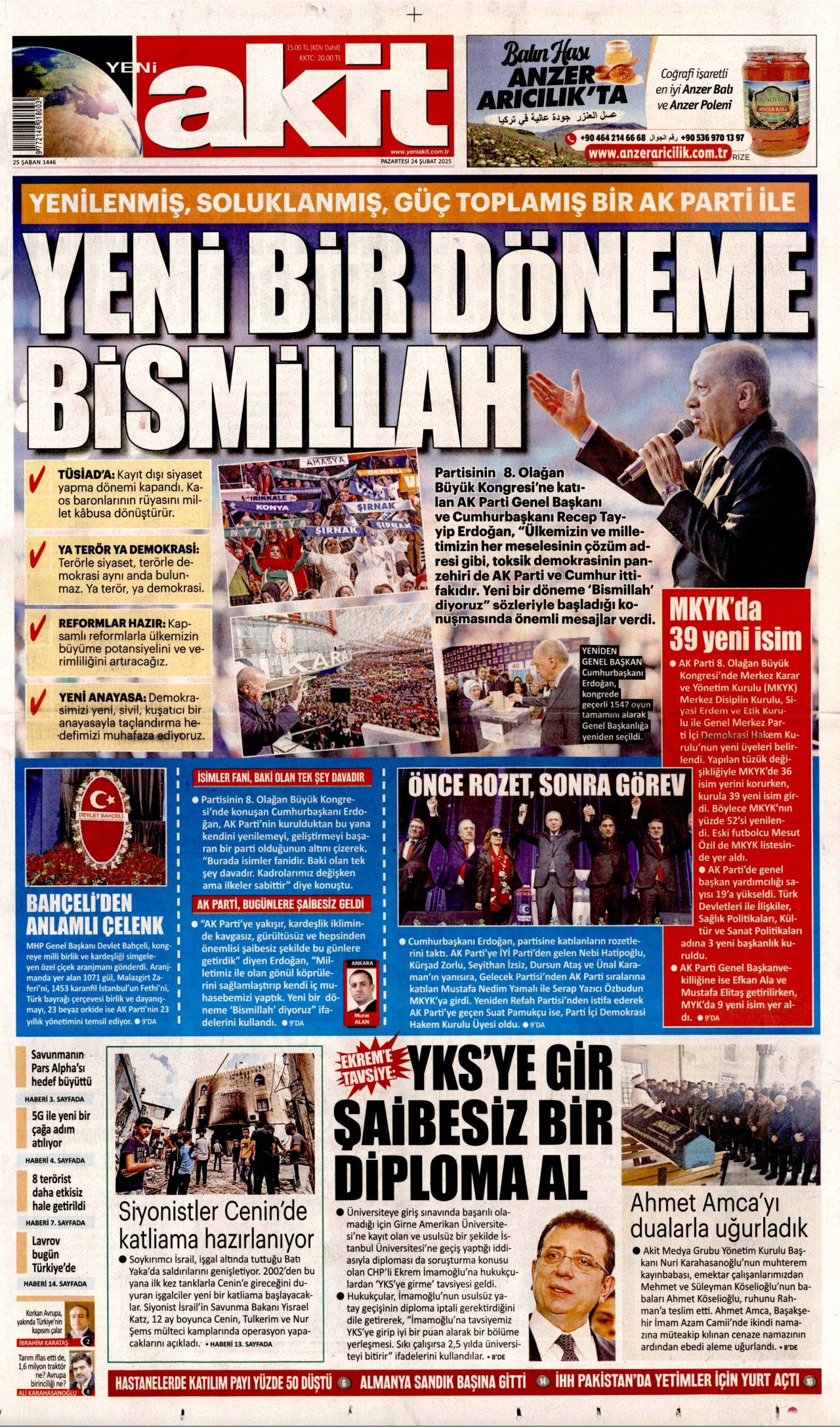 "Ya terör ya demokrasi! Yürüyüşümüzü kimse durduramaz!" Tarihi kongreyi hangi gazete nasıl gördü? Bugünün Hürriyet, Milliyet, Sabah, Takvim, Yeni Şafak, Cumhuriyet, Sözcü gazete manşetleri... 14