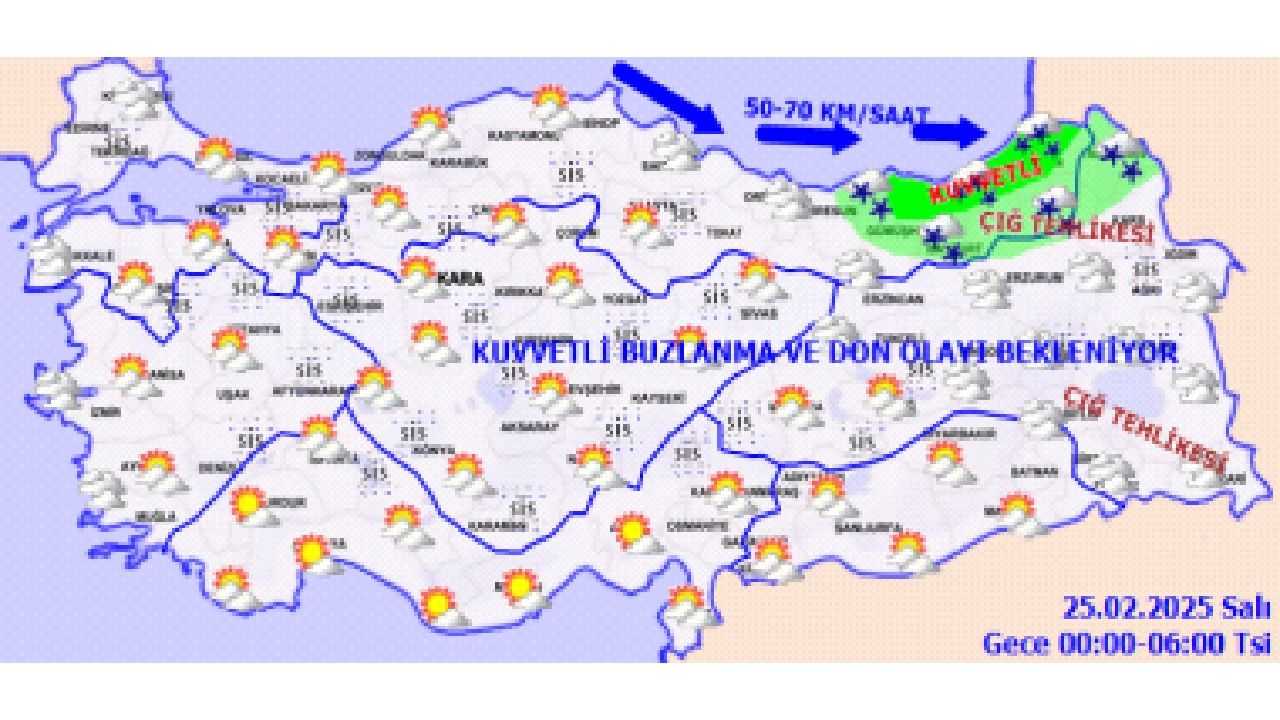 25 Şubat 2025 Salı Yurt geneli hava durumu! İstanbul, Ankara ve İzmir başta olmak üzere beklenen sıcaklık değerleri... 2