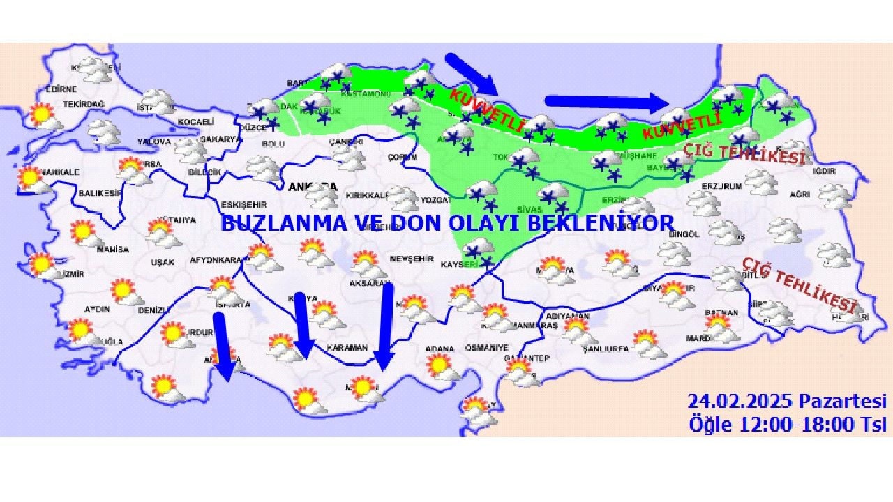 25 Şubat 2025 Salı Yurt geneli hava durumu! İstanbul, Ankara ve İzmir başta olmak üzere beklenen sıcaklık değerleri... 4