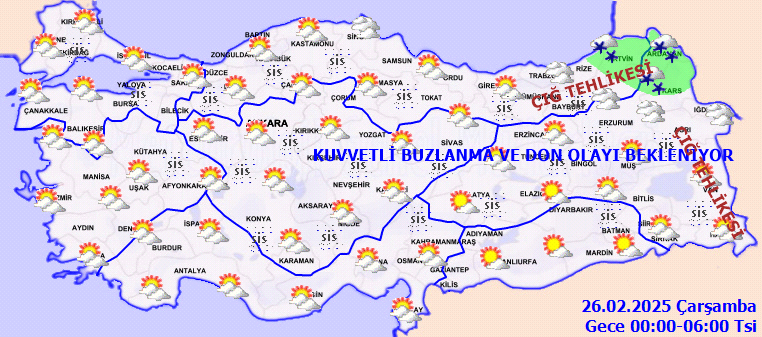 Kar gitti, kuvvetli sağanak yağış geliyor! Meteoroloji harita yayınlayıp uyardı! İşte 25 Şubat Salı İstanbul, Ankara, İzmir, Antalya hava durumu tahminleri... 7
