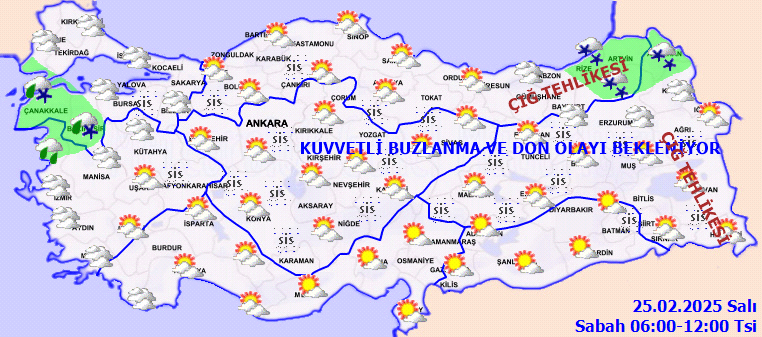 Kar gitti, kuvvetli sağanak yağış geliyor! Meteoroloji harita yayınlayıp uyardı! İşte 25 Şubat Salı İstanbul, Ankara, İzmir, Antalya hava durumu tahminleri... 4