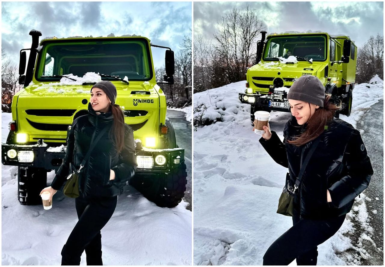 Fahriye Evcen'in 4x4 arazi tipi aracı çöp kamyonuna benzetildi! Fiyatı dudak uçuklattı 3