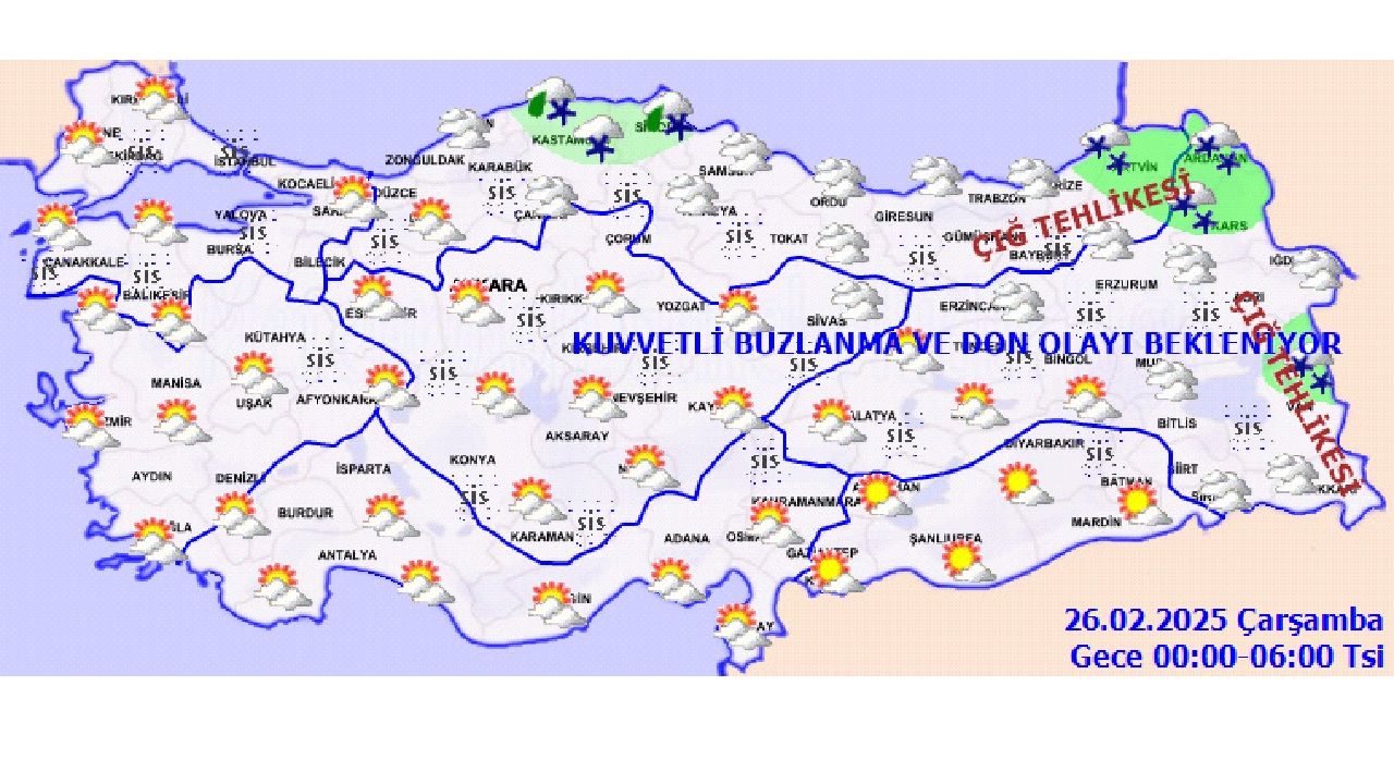 26 Şubat 2025 Türkiye geneli hava durumu tahminleri geldi! İstanbul, Ankara ve İzmir'de hava nasıl olacak? 2