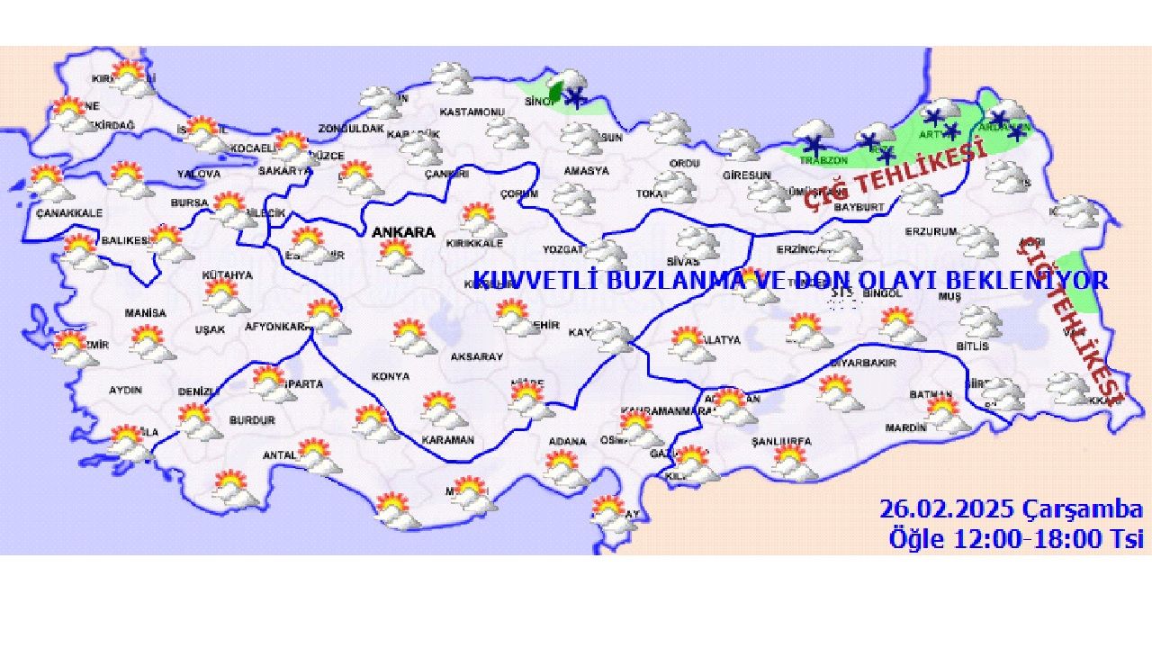 26 Şubat 2025 Türkiye geneli hava durumu tahminleri geldi! İstanbul, Ankara ve İzmir'de hava nasıl olacak? 4