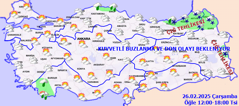 Kar gitti bahar geliyor! Hava 5 derece birden ısınacak ama şemsiyesiz dışarı çıkmayın... İşte 26 Şubat Çarşamba hava durumu 5