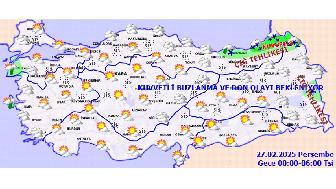 27 Şubat 2025 Perşembe Türkiye geneli hava durumu tahmin raporu yayınlandı! Başta İstanbul, İzmir ve Ankara'da beklenen sıcaklıklar... 2