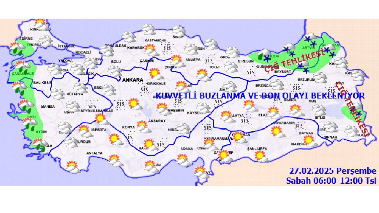 27 Şubat 2025 Perşembe Türkiye geneli hava durumu tahmin raporu yayınlandı! Başta İstanbul, İzmir ve Ankara'da beklenen sıcaklıklar... 4