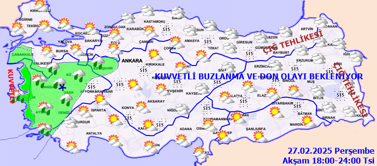 Karla karışık yağmur geliyor! Bu illerde yaşayanlar dikkat! Meteoroloji saat saat harita yayınladı.... 6