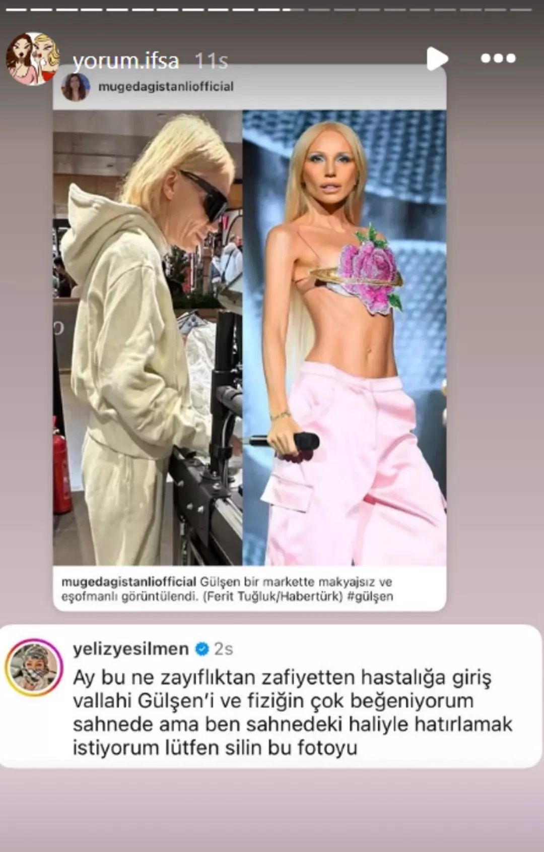 Markette görüntülenen Gülşen'in makyajsız ve zayıf hali sosyal medyada gündem oldu! 4