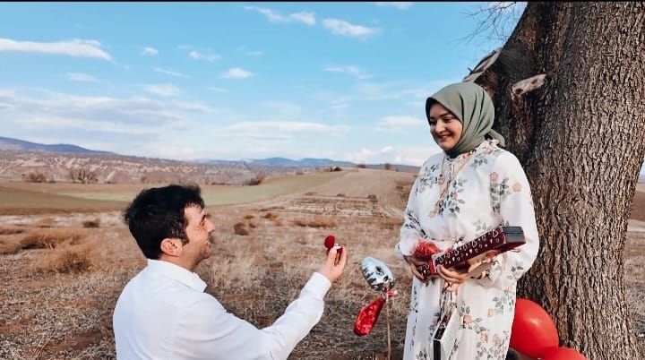 Çorumlu aşık traktörüyle tarlaya "Benimle evlenir misin" yazdı 1