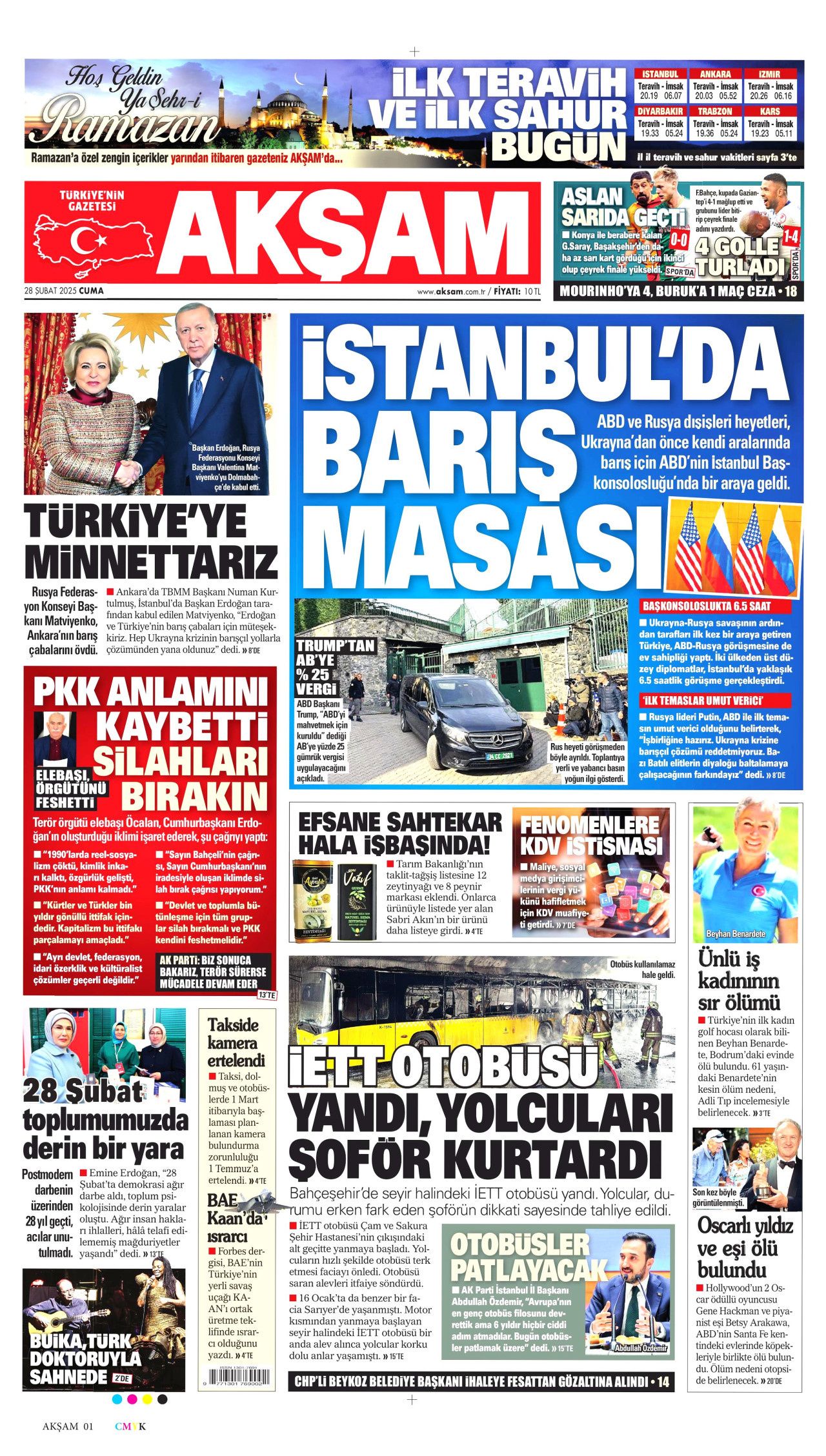 Terör örgütü elebaşı Abdullah Öcalan'ın tarihi çağrısı gazete manşetlerinde! Hangi gazete nasıl gördü? İşte bugünkü Hürriyet, Milliyet, Sabah, Takvim, Yenişafak, Cumhuriyet, Sözcü gazete manşetleri... 13