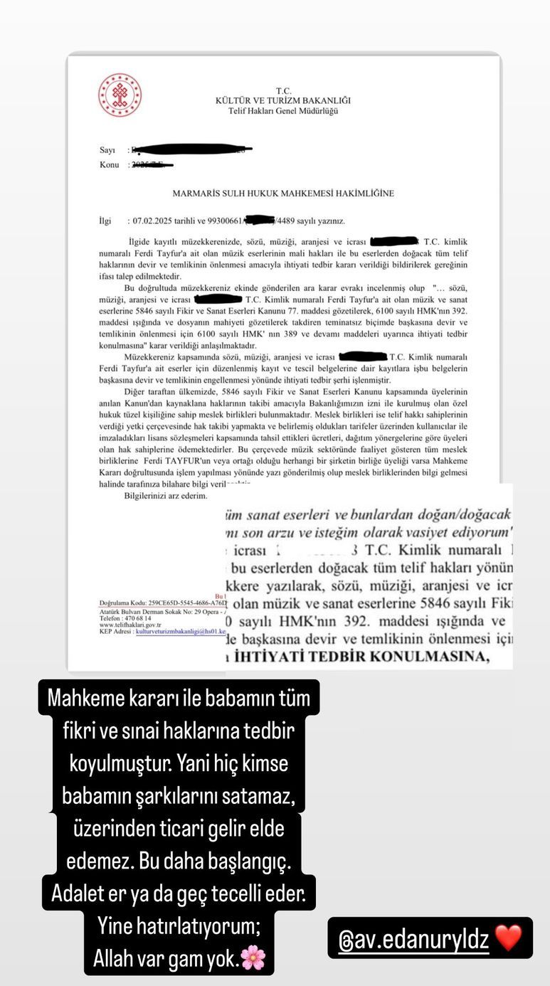 Ferdi Tayfur’un mirasına mahkemeden tedbir kararı! 5