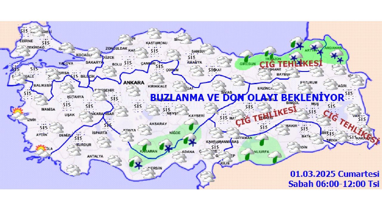 1 Mart 2025 Türkiye geneli hava durumu tahminleri yayınlandı! İstanbul, Ankara, İzmir ve Bursa'da beklenen sıcaklıklar... 2