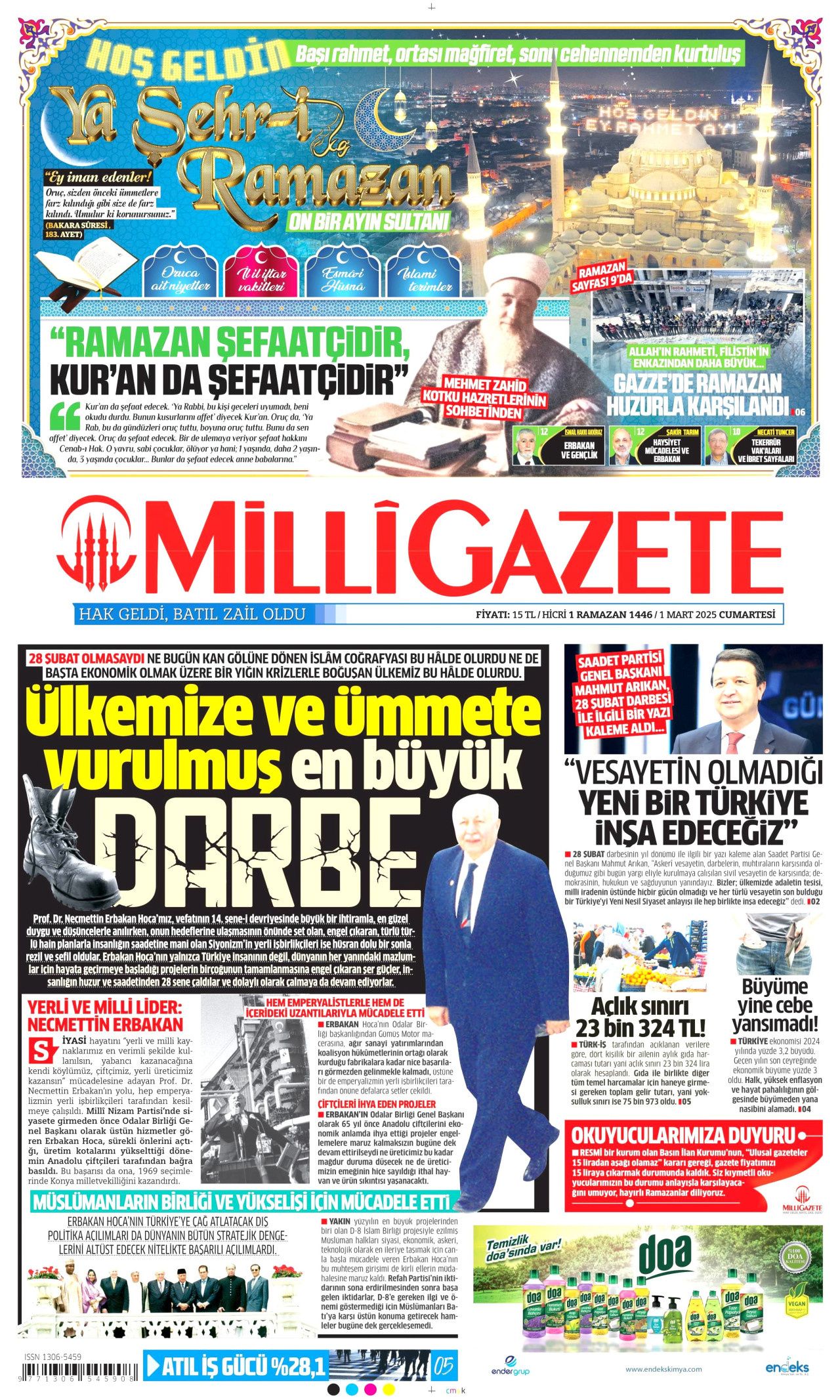 Terörsüz Türkiye'nin yol haritası belirlendi! Silahlar böyle bırakılacak... 1 Mart Cumartesi gazete manşetleri... 18