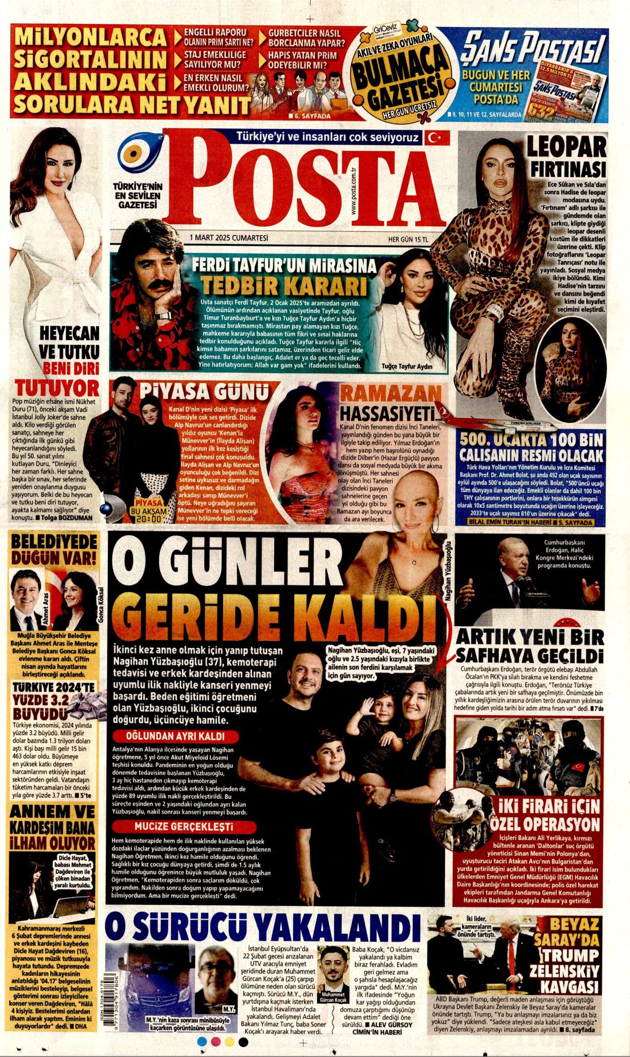 Terörsüz Türkiye'nin yol haritası belirlendi! Silahlar böyle bırakılacak... 1 Mart Cumartesi gazete manşetleri... 13