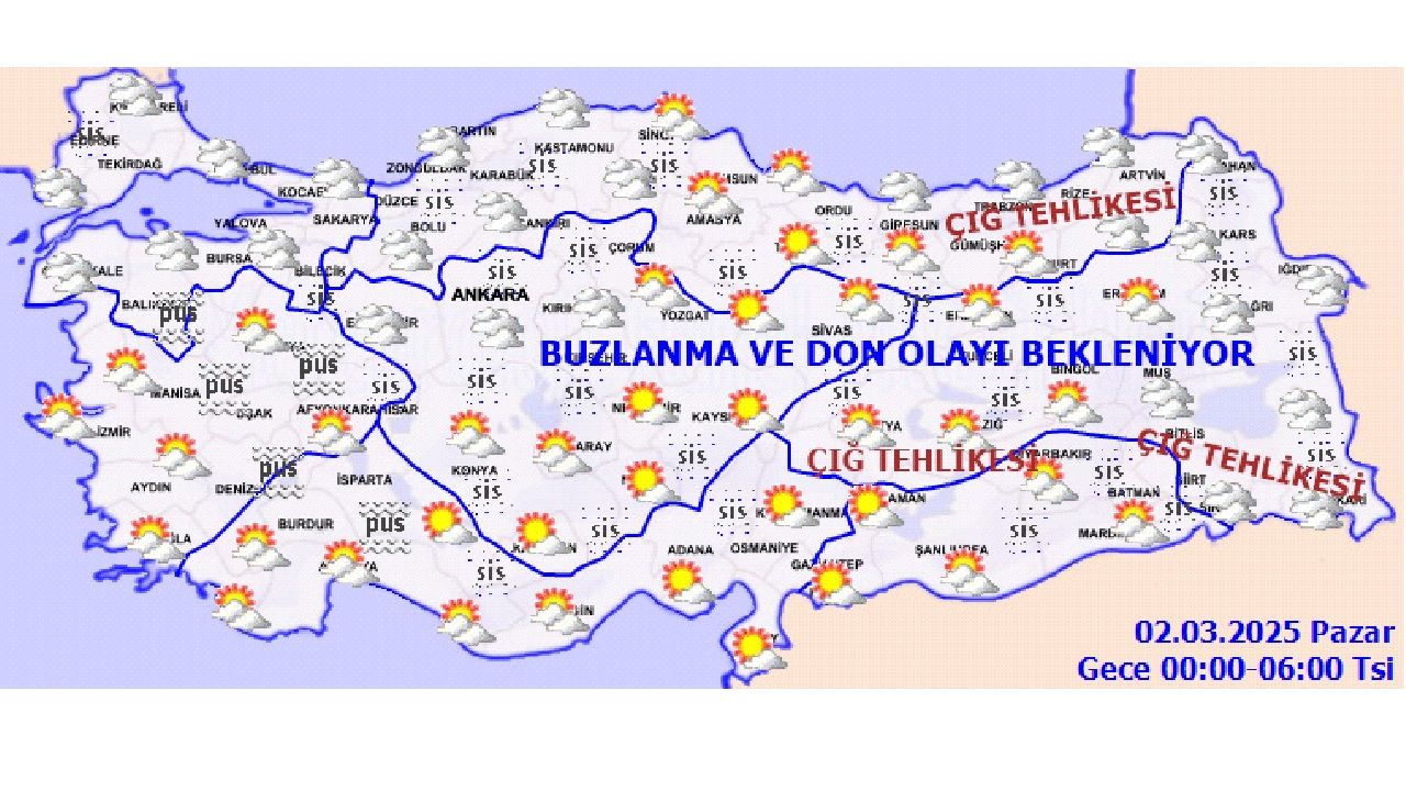 2 Mart 2025 Türkiye geneli hava tahmin raporu yayınlandı! Sıcaklıklar yükseliyor... 2
