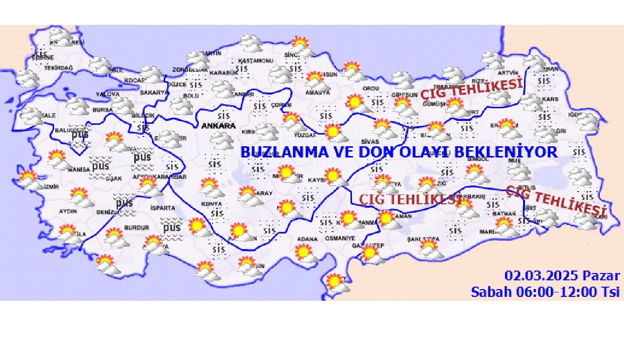 2 Mart 2025 Türkiye geneli hava tahmin raporu yayınlandı! Sıcaklıklar yükseliyor... 3