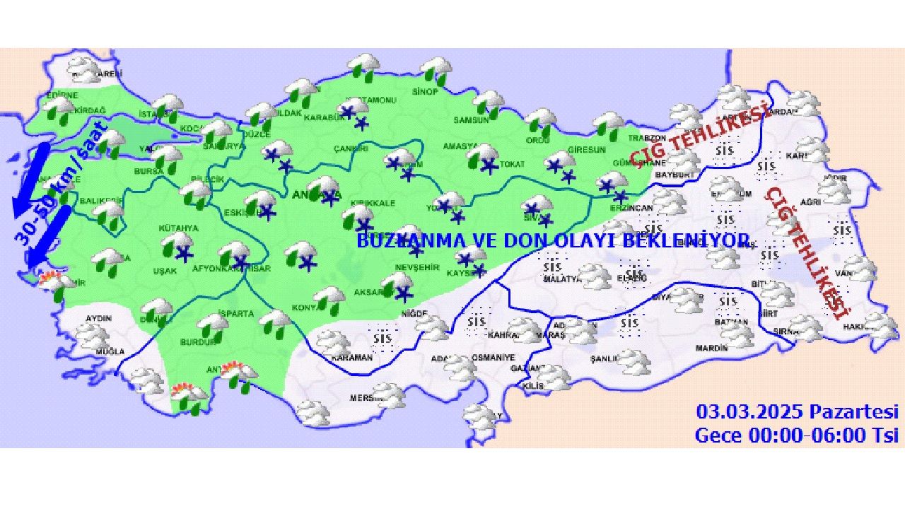 3 Mart 2025 meteoroloji günlük hava durumu tahminlerini paylaştı! Yurt genelinde yağış bekleniyor... 2