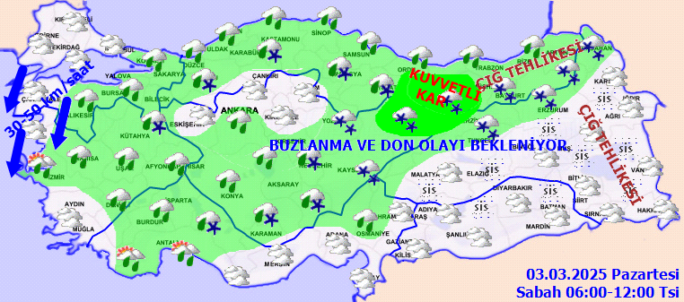 Meteoroloji'den sağanak yağmur ve kuvvetli kar yağışı uyarısı! İstanbul da listede... İşte 3 Mart Pazartesi hava durumu tahminleri... 4