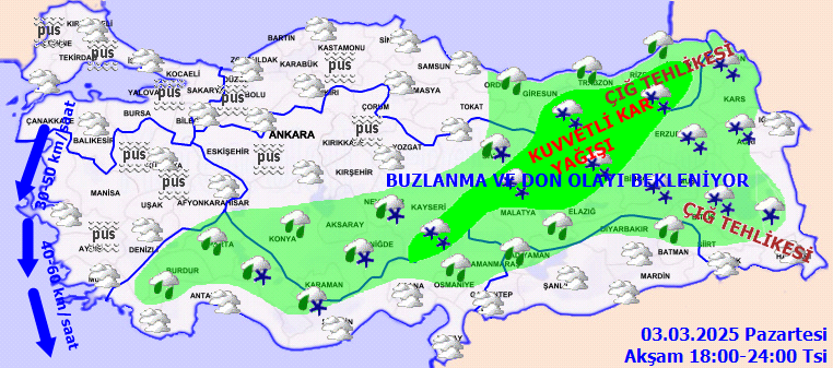 Meteoroloji'den sağanak yağmur ve kuvvetli kar yağışı uyarısı! İstanbul da listede... İşte 3 Mart Pazartesi hava durumu tahminleri... 6