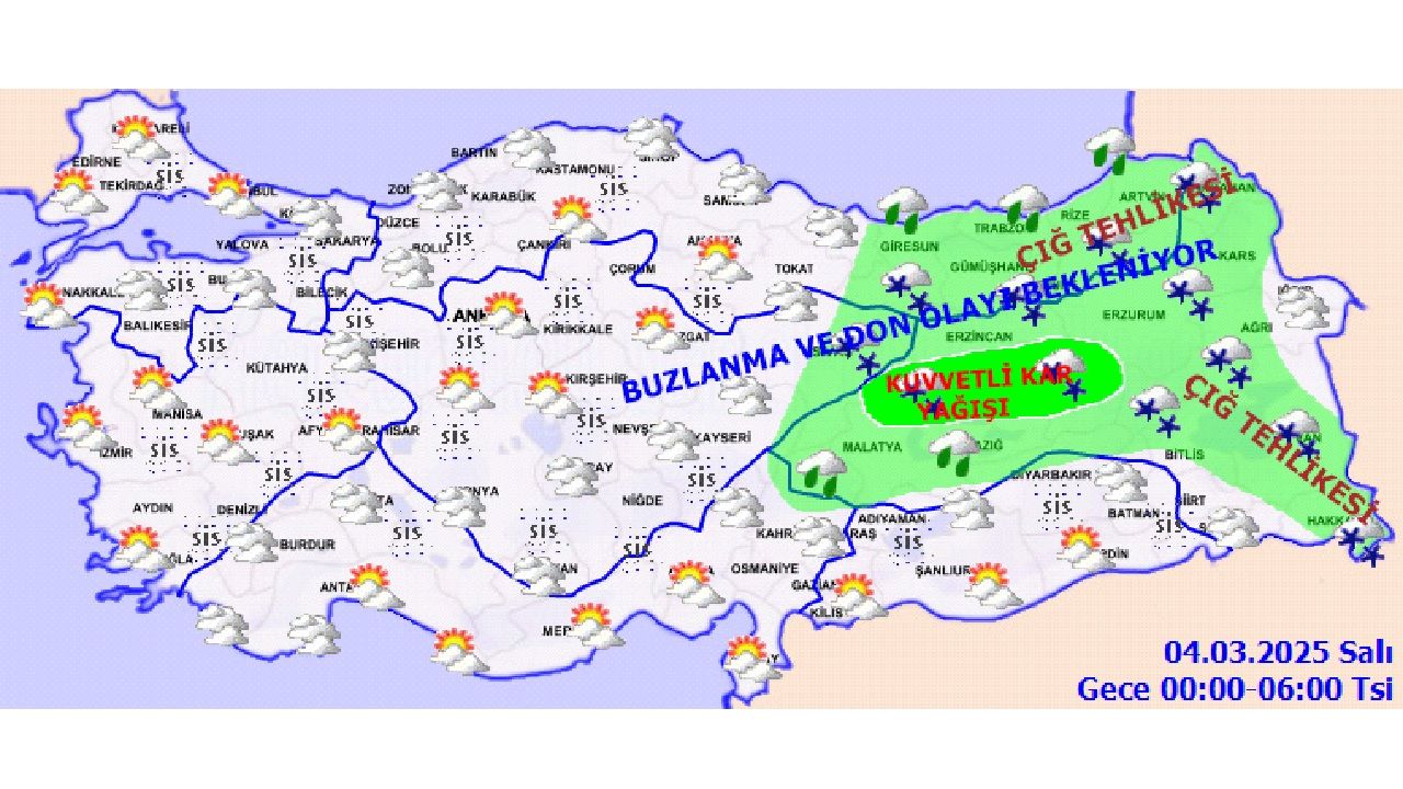 4 Mart 2025 Türkiye geneli hava durumu! Sıcaklıklar 4 ile 8 dereceye kadar artıyor... 2