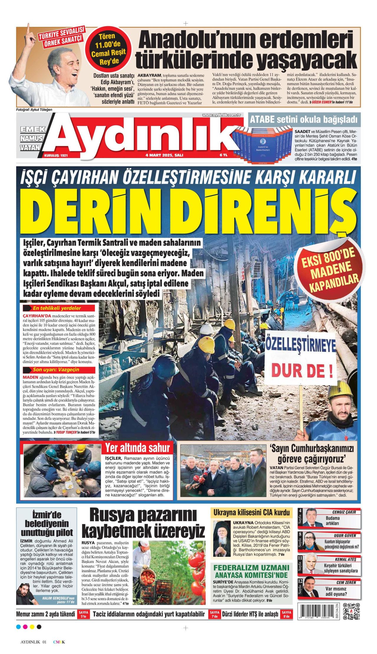Bu kriz Türkiye'yi AB'ye götürür! "Eninde sonunda olacak" İşte 4 Mart Salı  Hürriyet, Milliyet, Sabah, Takvim, Yenişafak, Cumhuriyet, Sözcü gazete manşetleri... 16