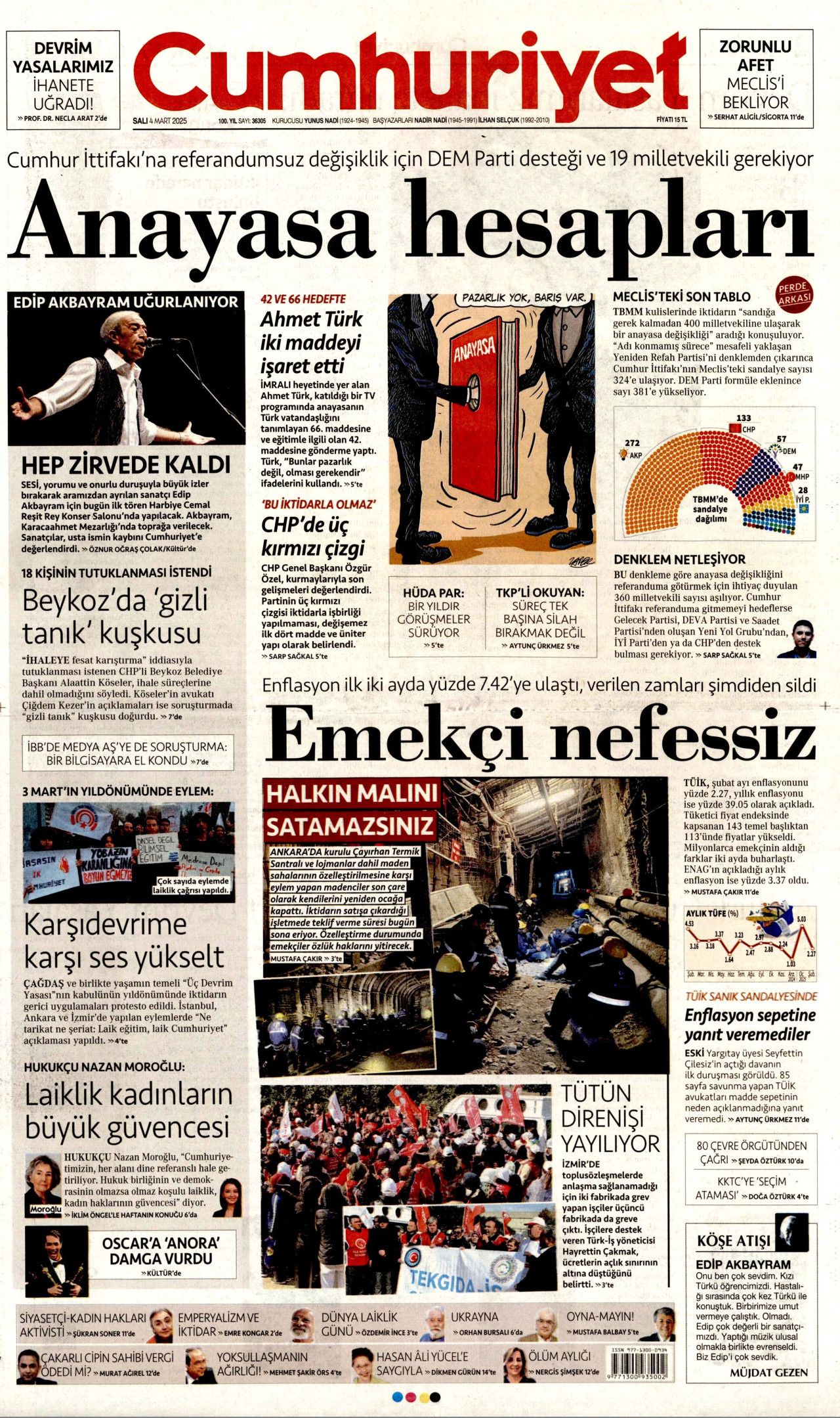 Bu kriz Türkiye'yi AB'ye götürür! "Eninde sonunda olacak" İşte 4 Mart Salı  Hürriyet, Milliyet, Sabah, Takvim, Yenişafak, Cumhuriyet, Sözcü gazete manşetleri... 8