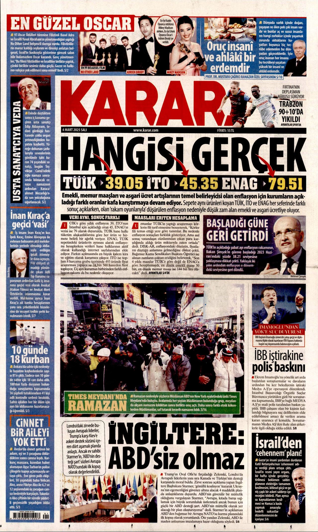 Bu kriz Türkiye'yi AB'ye götürür! "Eninde sonunda olacak" İşte 4 Mart Salı  Hürriyet, Milliyet, Sabah, Takvim, Yenişafak, Cumhuriyet, Sözcü gazete manşetleri... 9