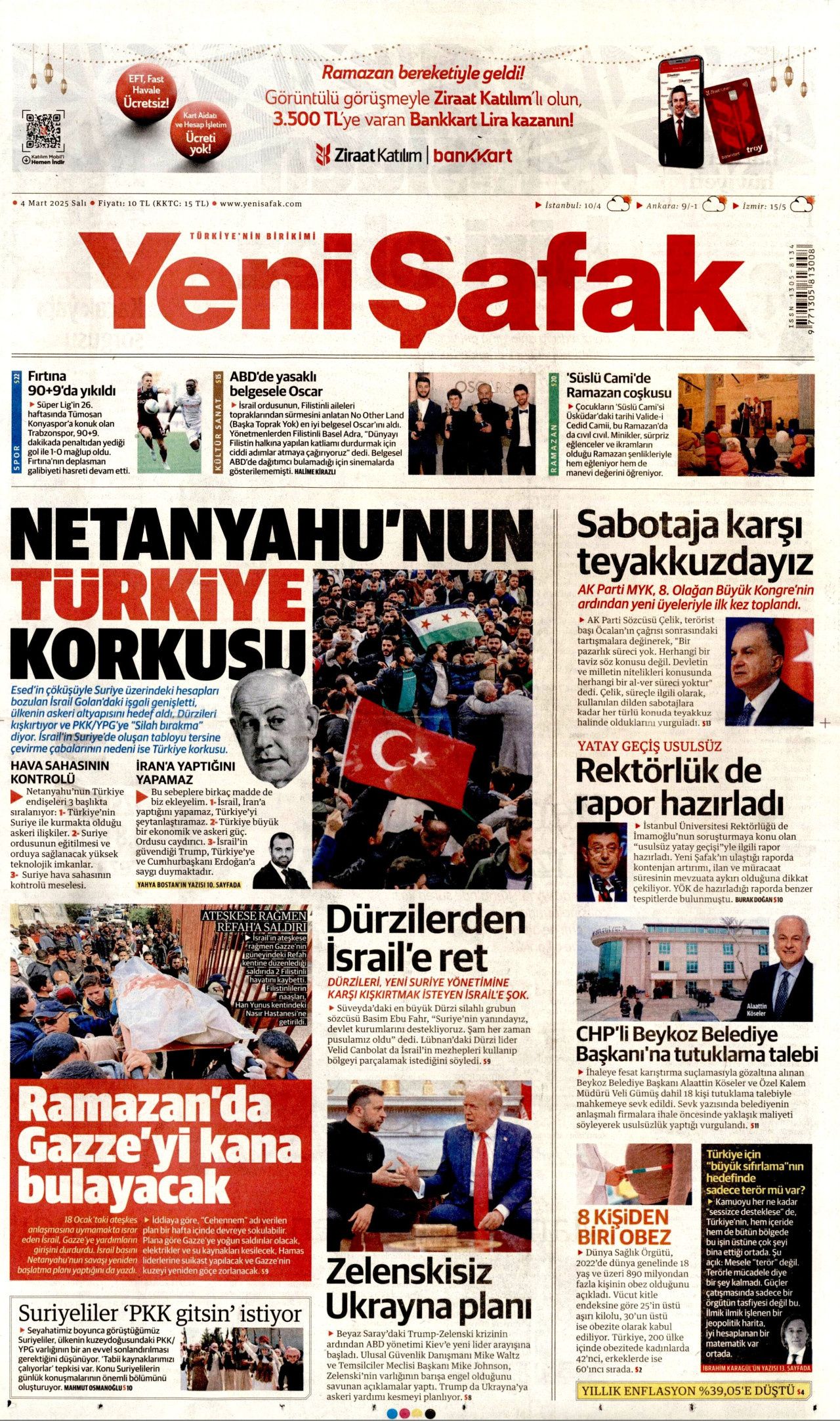 Bu kriz Türkiye'yi AB'ye götürür! "Eninde sonunda olacak" İşte 4 Mart Salı  Hürriyet, Milliyet, Sabah, Takvim, Yenişafak, Cumhuriyet, Sözcü gazete manşetleri... 4
