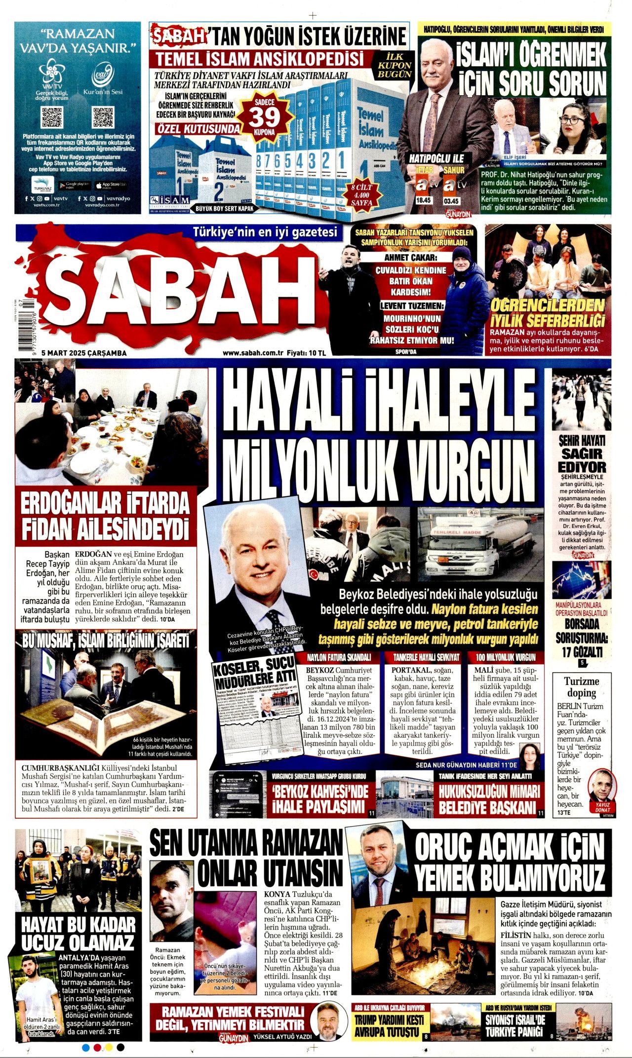 Terörü bitirme sürecinin yol haritası! İşte kırmızı çizgilerimiz... 5 Mart Çarşamba gazete manşetleri! 3