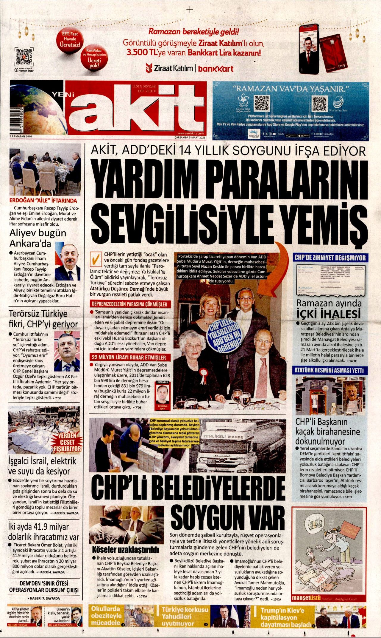 Terörü bitirme sürecinin yol haritası! İşte kırmızı çizgilerimiz... 5 Mart Çarşamba gazete manşetleri! 13