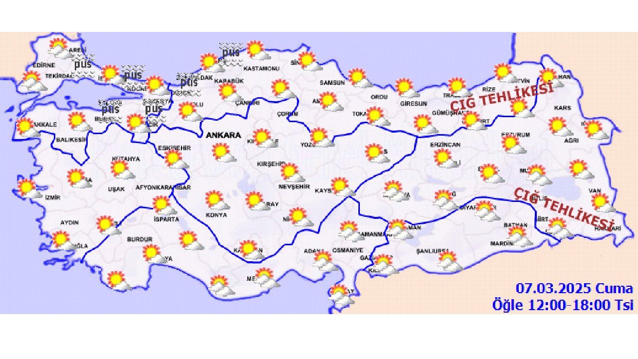 8 Mart 2025 Cumartesi Türkiye geneli hava durumu! Sıcaklıklar mevsim normalleri üzerinde seyretmeye devam edecek... 3
