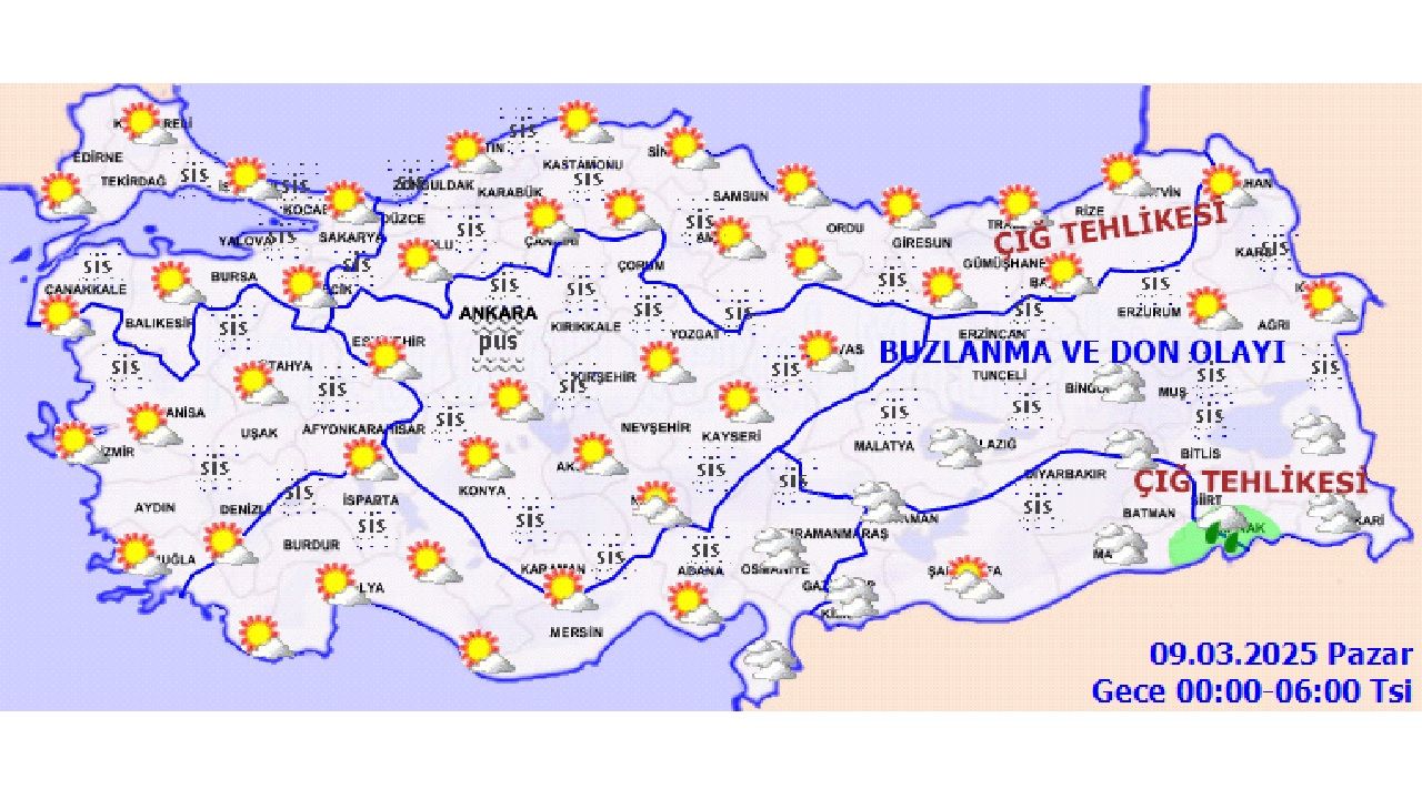 10 Mart 2025 Pazartesi hava durumu raporu yayınlandı! Başta Ankara, İzmir ve İstanbul olmak üzere il il hava durumu... 2