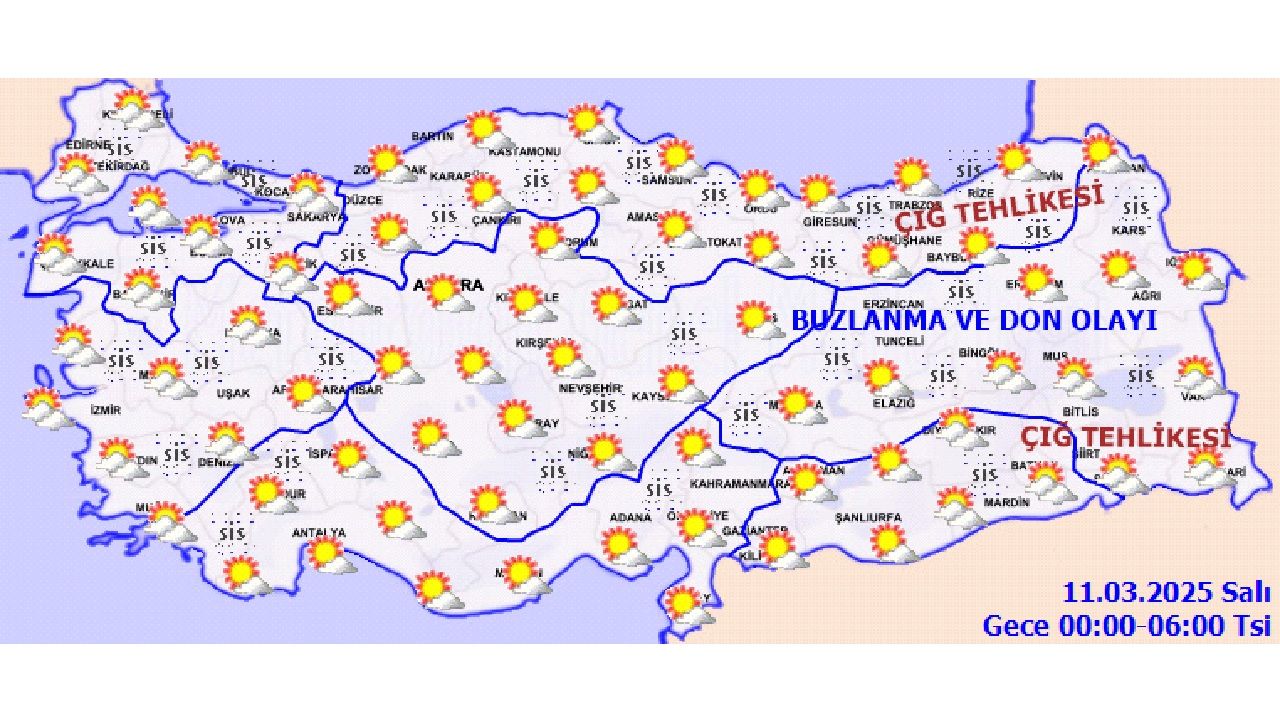 11 Mart 2025 Salı Yurt geneli hava durumu tahminleri geldi! İl il sıcaklıklar yükselmeye devam edecek... 2