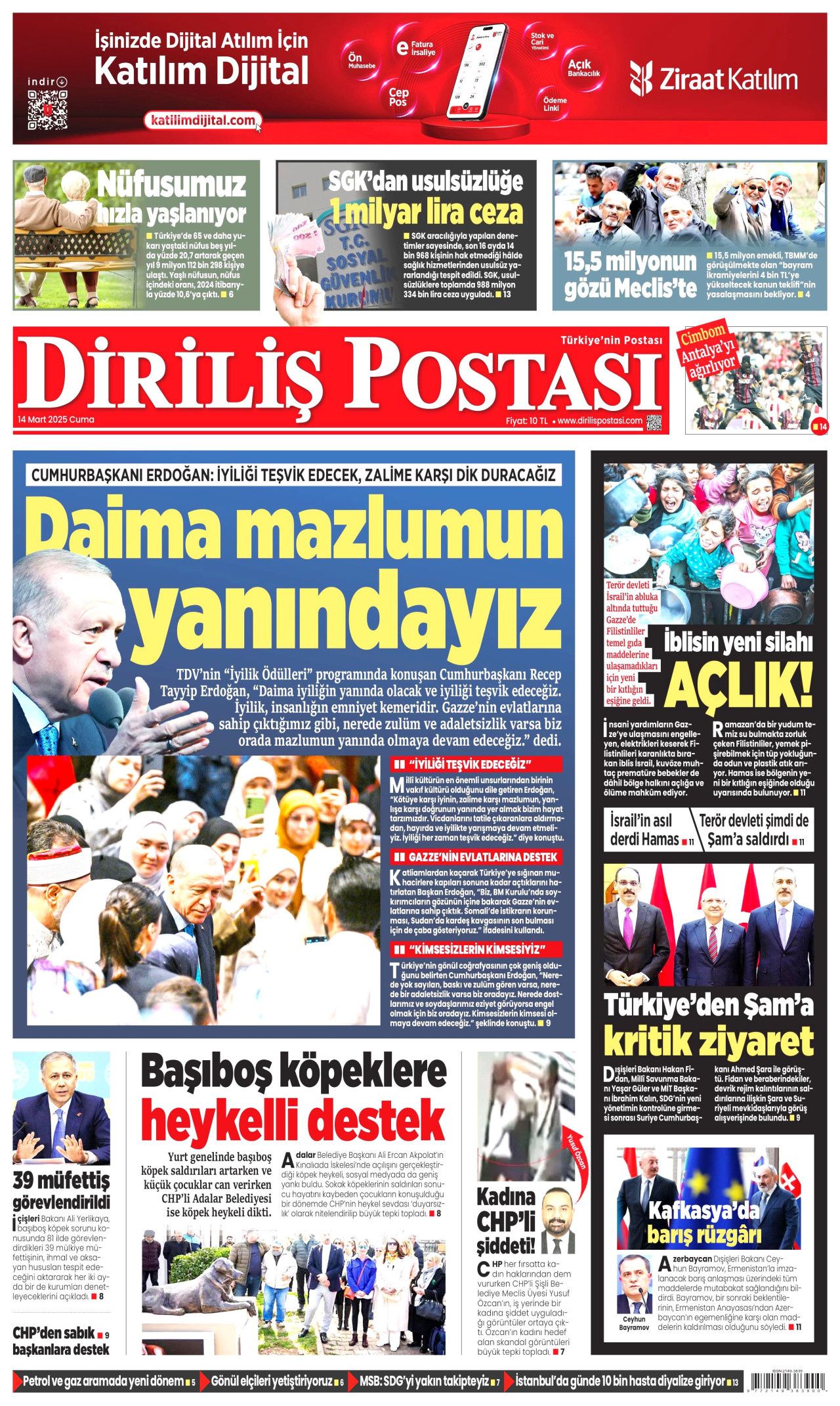 Suriye'de kabineye Alevi, Kürt ve Dürzi isimler de alınacak! Kadın bakan geliyor... İşte 14 Mart Cuma gazete manşetleri 16