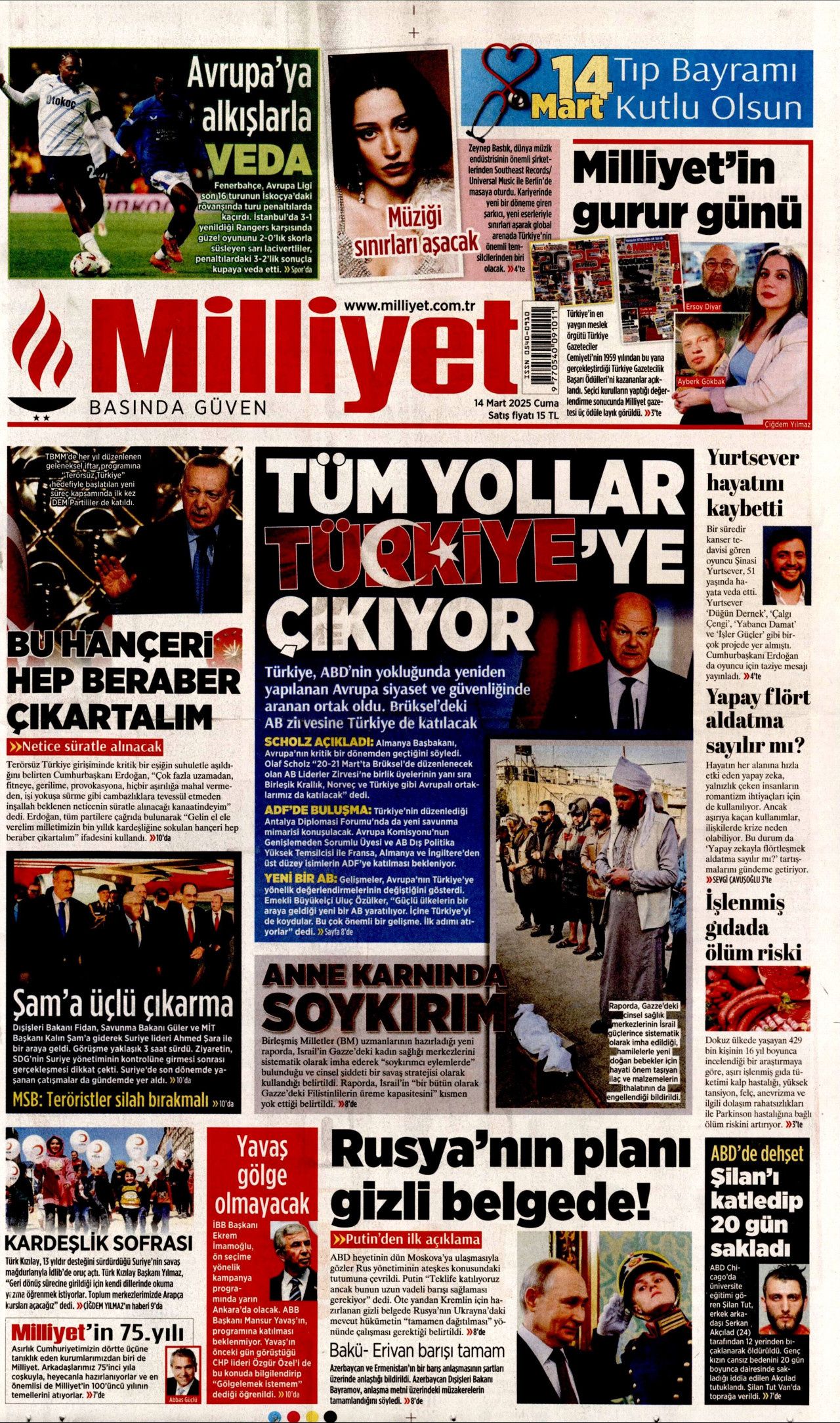 Suriye'de kabineye Alevi, Kürt ve Dürzi isimler de alınacak! Kadın bakan geliyor... İşte 14 Mart Cuma gazete manşetleri 5