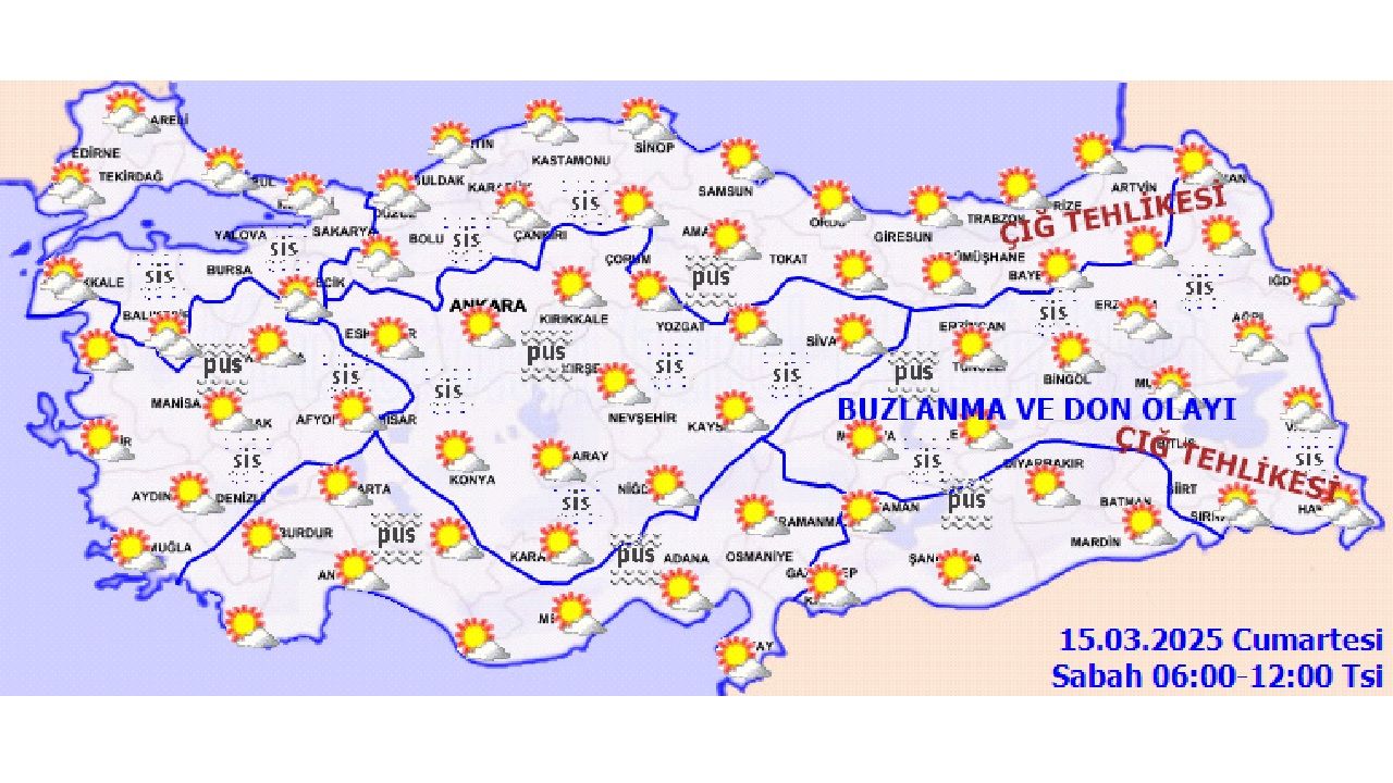 15 Mart 2025 Yurt geneli hava durumu! Başta İstanbul, İzmir ve Ankara olmak üzere beklenen sıcaklıklar... 2