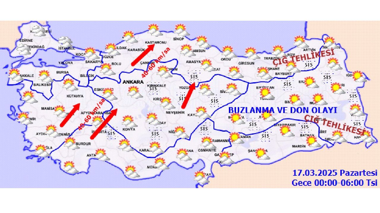 17 Mart 2025 Meteoroloji'den hava durumu raporu geldi! Başta İstanbul, İzmir ve Ankara başta olmak üzere il il beklenen sıcaklıklar... 3