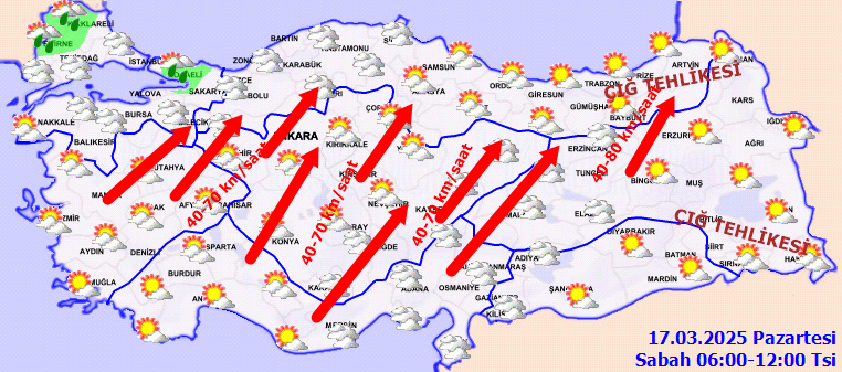 Bahar gitti, kış geri geldi! Kuvvetli sağanak ve lodos etkili olacak... Meteoroloji gün ve saat vererek uyardı! 4