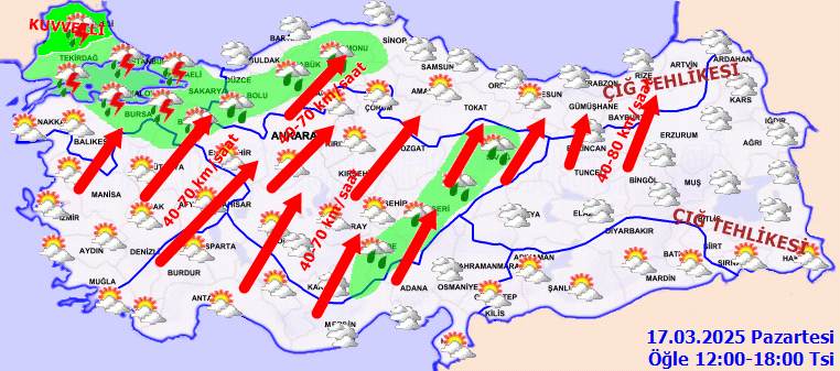 Bahar gitti, kış geri geldi! Kuvvetli sağanak ve lodos etkili olacak... Meteoroloji gün ve saat vererek uyardı! 5