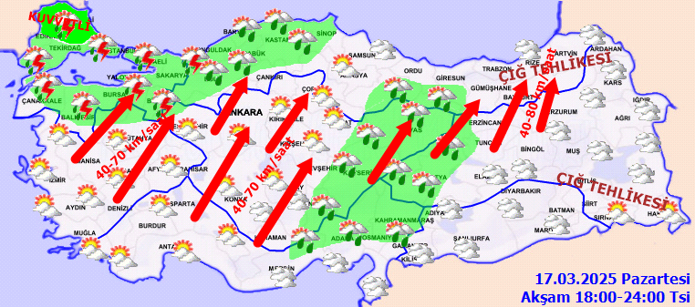 Bahar gitti, kış geri geldi! Kuvvetli sağanak ve lodos etkili olacak... Meteoroloji gün ve saat vererek uyardı! 6