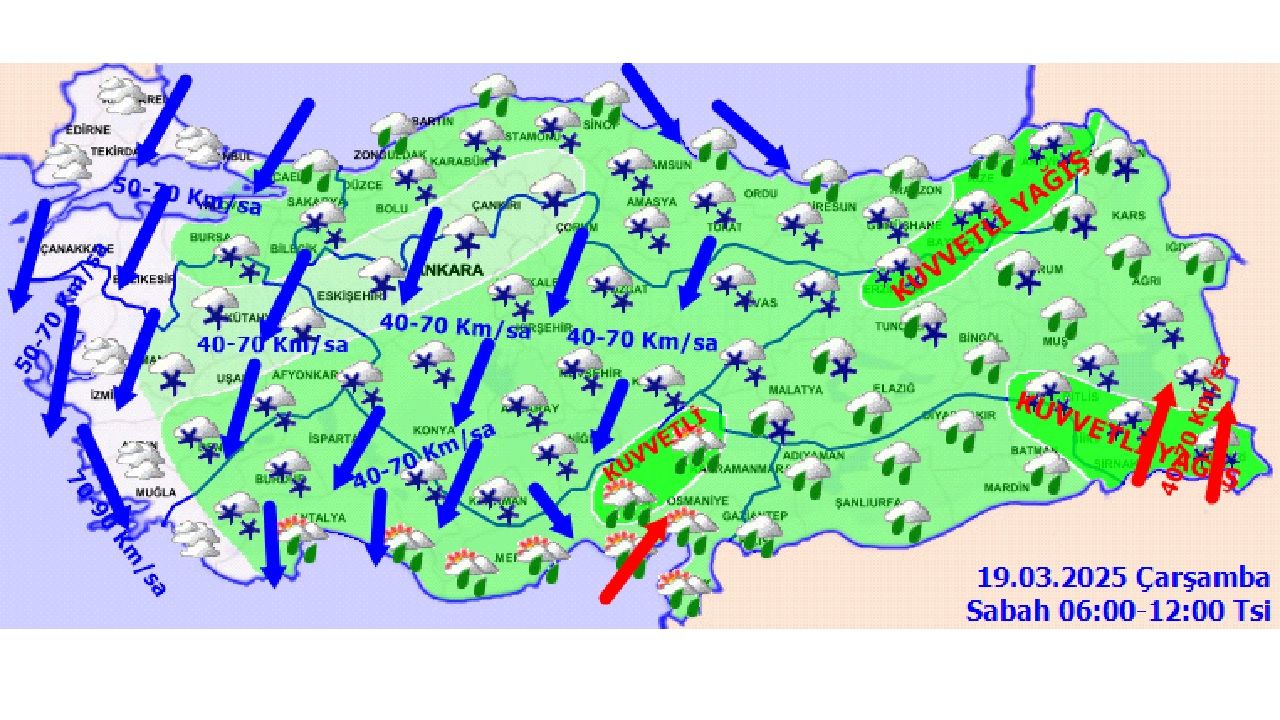 19 Mart 2025 Çarşamba Türkiye genelinde hava nasıl olacak? Başta İstanbul, Ankara ve İzmir olmak üzere il il beklenen sıcaklıklar... 3